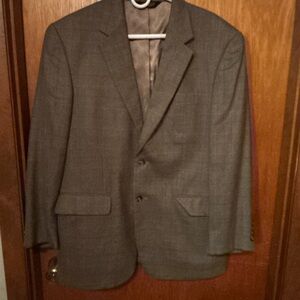 Men's Classic Gray Two-Button Blazer